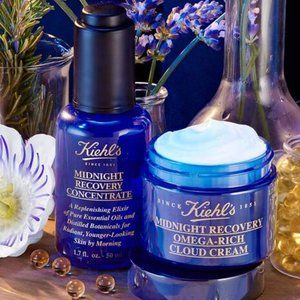 Kiehl's Midnight Recovery Omega-Rich Cloud Cream & Midnight Recovery Concentrate